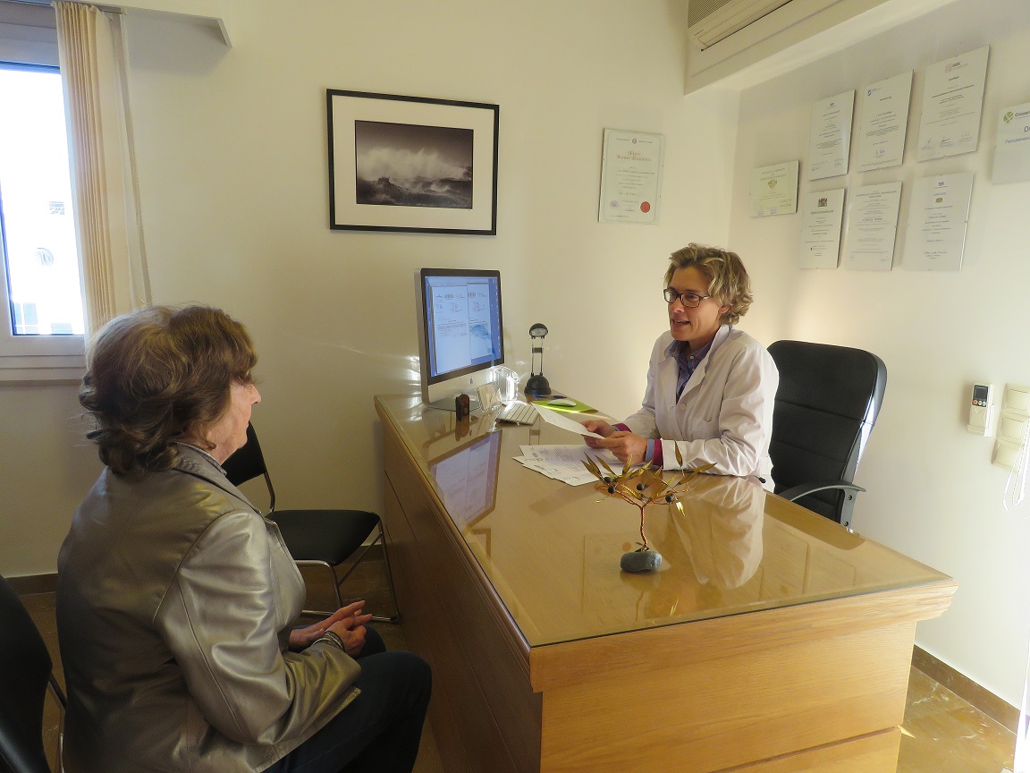 8 Carolin Sonne with patient in office small